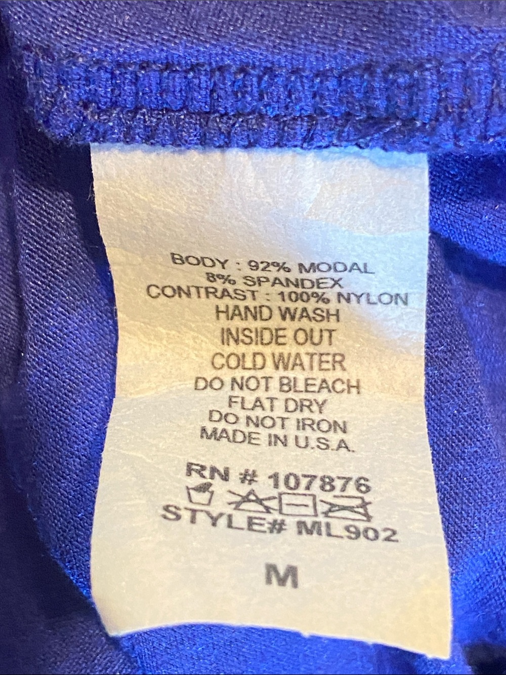 Comfy USA Cobalt Blue Long Sleeve Swing Tunic - Picture 6 of 7